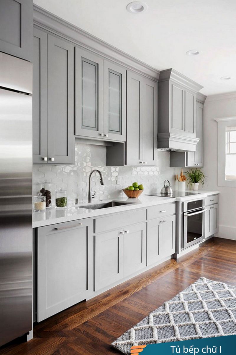 tủ bếp nhựa chữ I